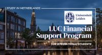 LUC Financial Support Program for International Students at Leiden University, Netherlands.