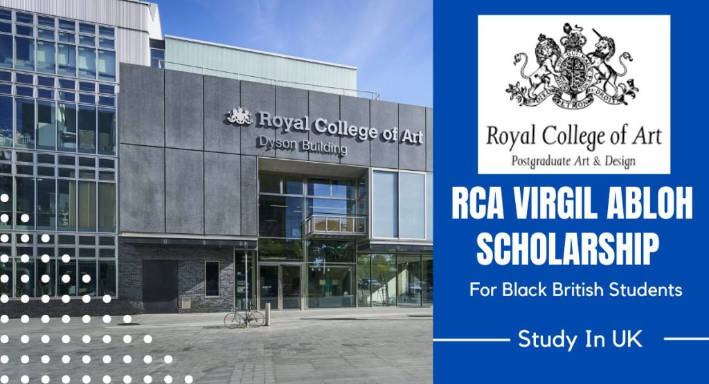 Royal College of Art (RCA) Virgil Abloh funding for Black British Students in UK