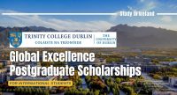 TCD Global Excellence Postgraduate Scholarships at the University of Dublin, Ireland