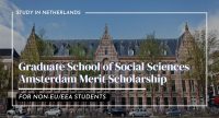 Graduate School of Social Sciences Amsterdam Merit Scholarship for Non-EU/EEA Students