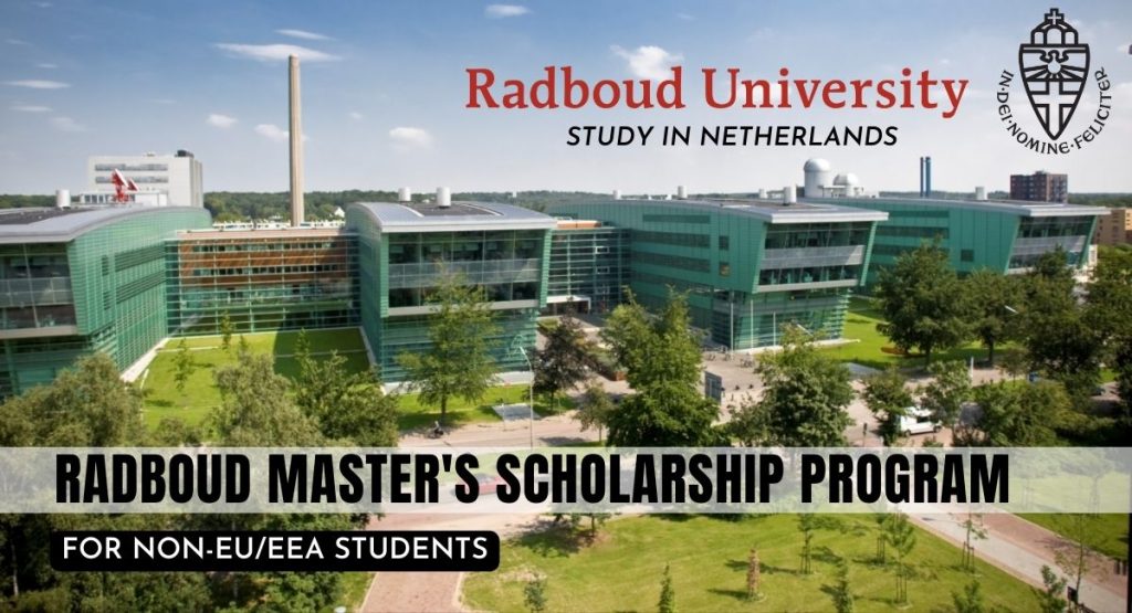 Radboud Master's Scholarship Program for Non-EU-EEA Students in Netherlands