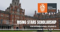 Royal Holloway University of London Rising Stars Scholarship in the UK.