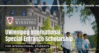 UWinnipeg International Special Entrance Scholarship Program in Canada.