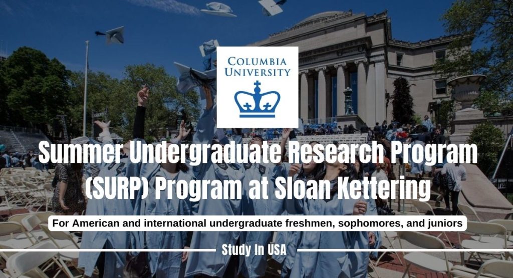 Columbia University Summer Undergraduate Research Program for International Students