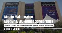 Mobile Maintenance EDU-Syria-EDU-Jordan Scholarships.