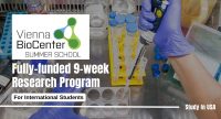 Vienna BioCenter Summer School Fully-funded 9-week Research Program for International Students in Austria