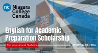 English for Academic Preparation Scholarship for International Student at Niagara College, Canada