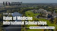 University of East Anglia Value of Medicine International Scholarships in UK