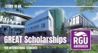 GREAT Scholarships for International Students at Robert Gordon University, UK