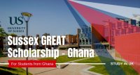 Sussex GREAT Scholarship - Ghana at University of Sussex, UK