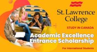 Academic Excellence Entrance Scholarship for International Students at St. Lawrence College, Canada