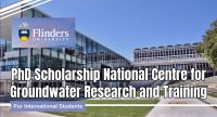 Finder University PhD Scholarship National Centre for Groundwater Research and Training