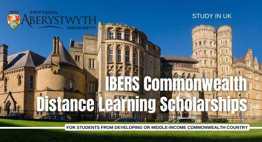 IBERS Commonwealth Distance Learning Scholarships for International Students at Aberystwyth University.