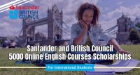 Santander and British Council 5000 Online English Courses Scholarships