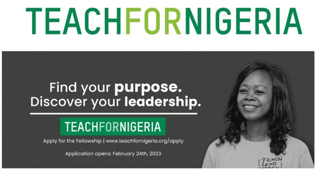 Teach For Nigeria Fellowship Program in Nigeria.
